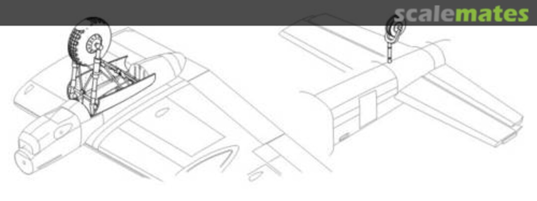 Boxart Lancaster Mk.I/II - undercarriage set 7122 CMK