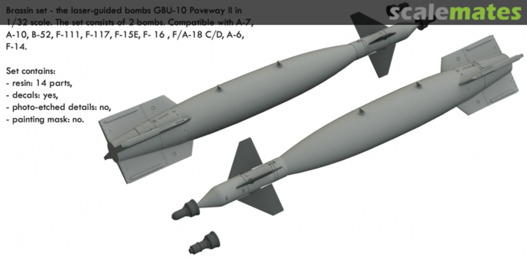 Boxart GBU-10 Paveway II 632169 Eduard