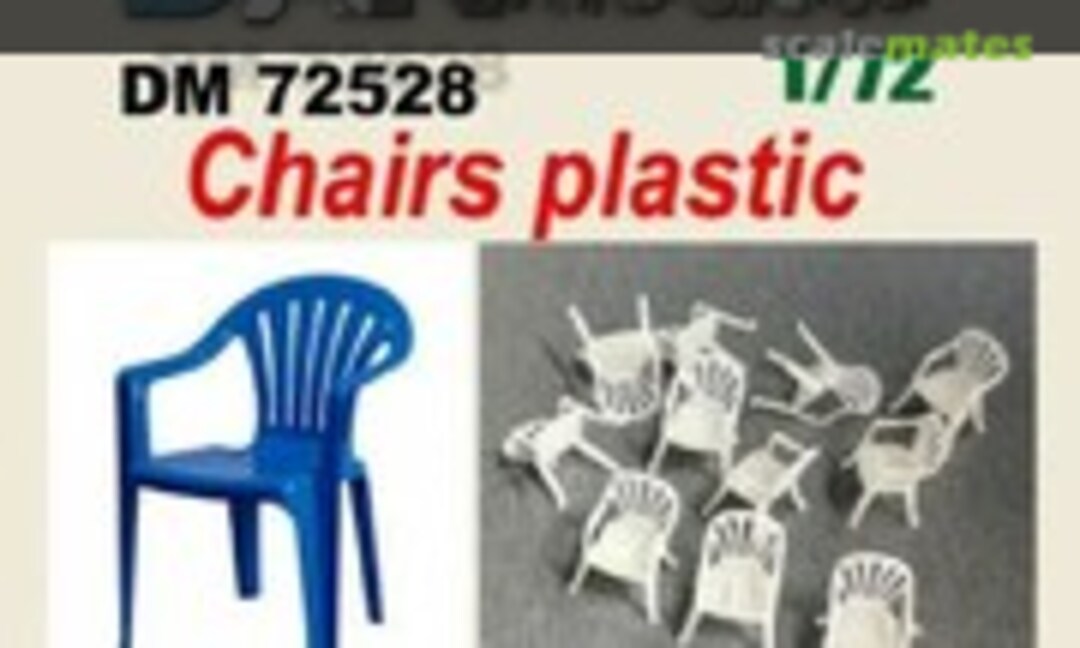 1:72 Plastic chairs (12 pcs) (DANmodels DM72528)