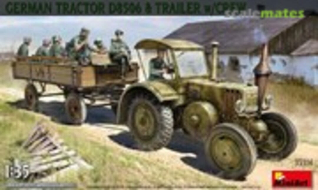 1:35 Tractor D8506 &amp; Trailer w/Crew (MiniArt 35314)