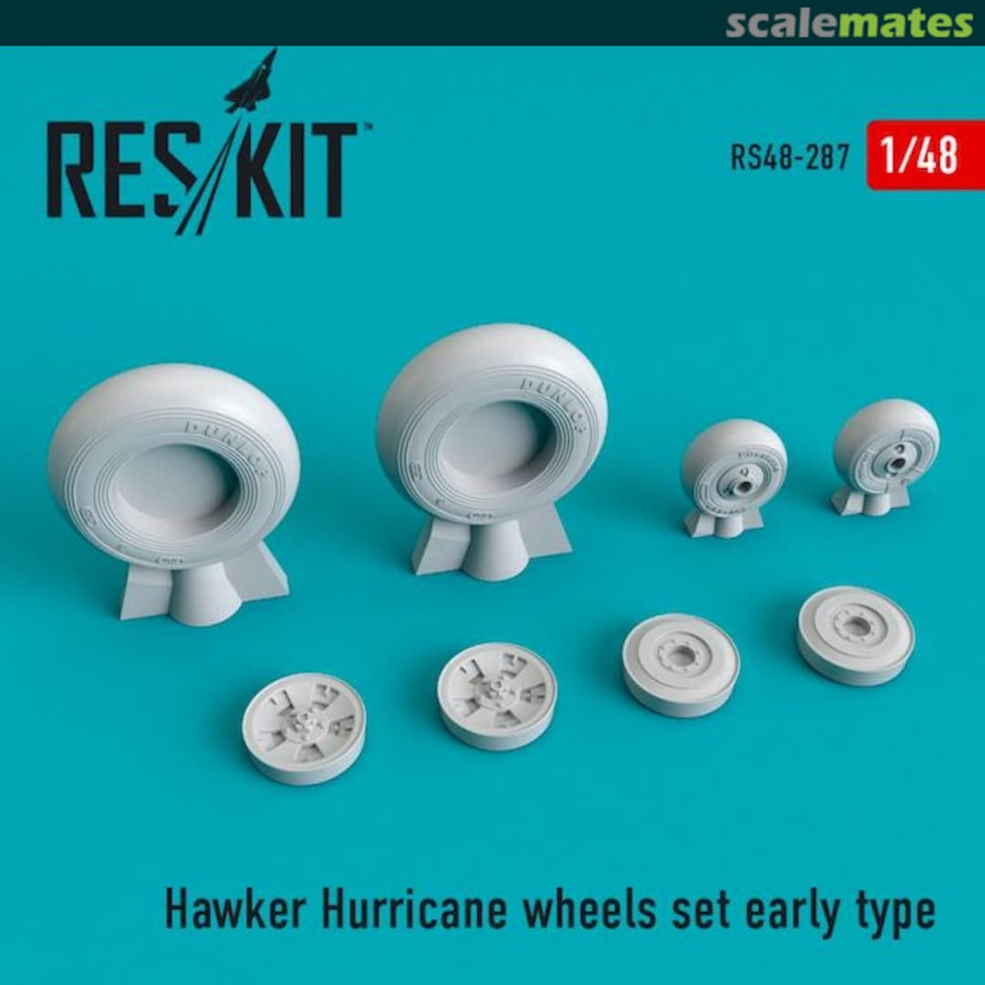 Boxart Hawker Hurricane - wheels set early RS48-0287 ResKit