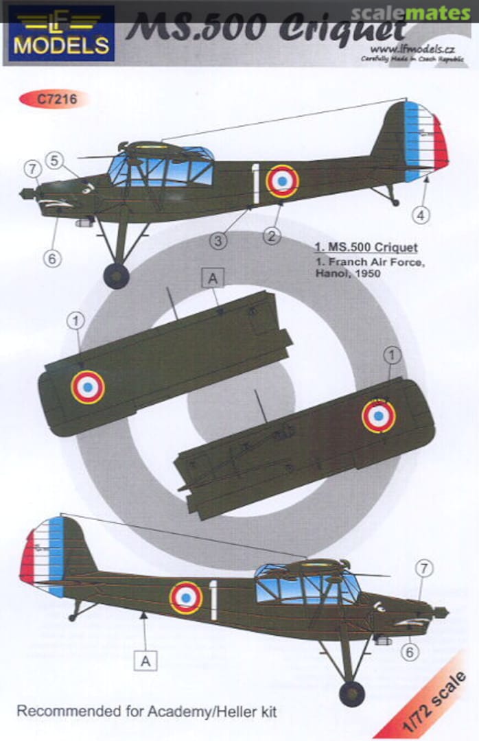 Boxart MS.500 Criquet C7216 LF Models