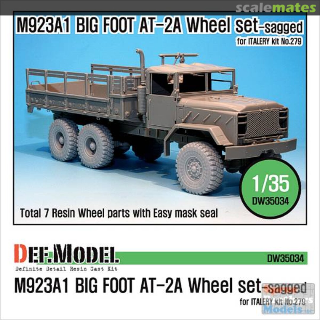 Boxart M923A1 BIG FOOT Truck GD AT-2A Sagged Wheel DW35034 Def.Model