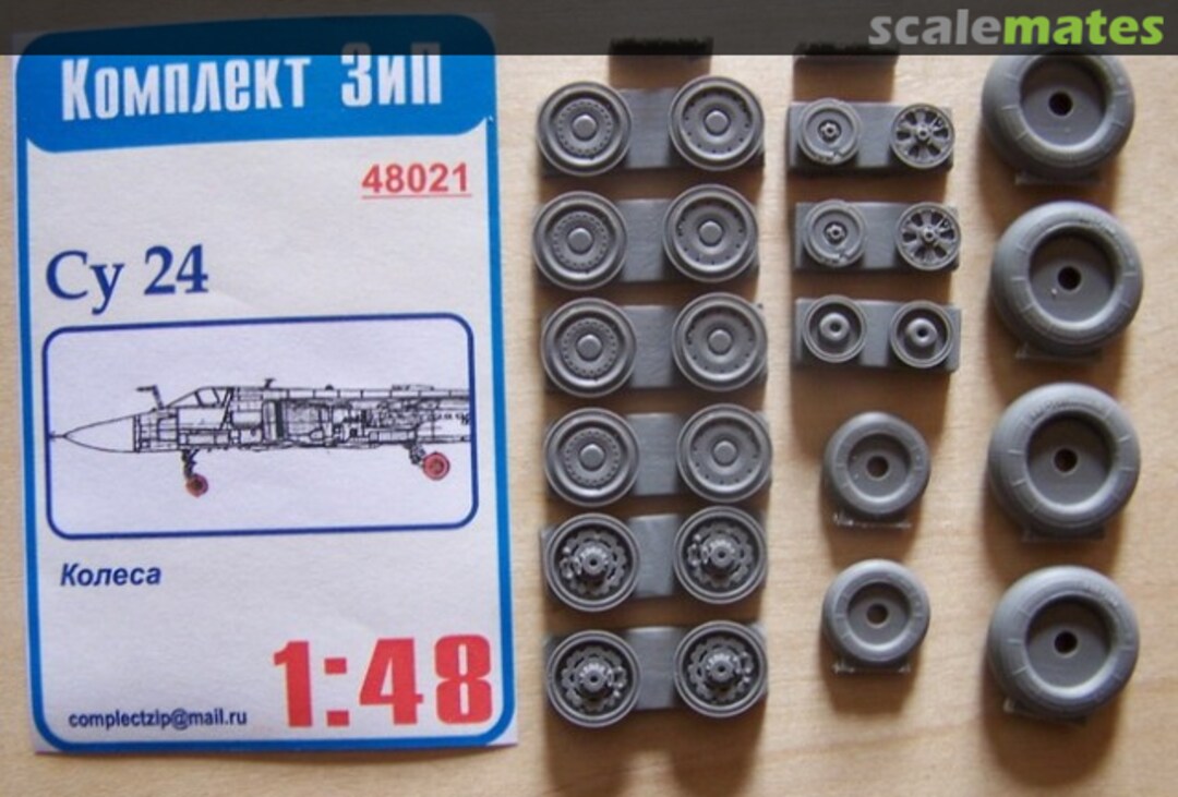 Boxart Su-24 Fencer - Wheels Set 48021 Komplekt Zip