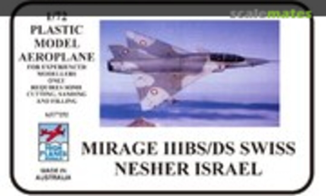 1:72 Mirage IIIBS/DS SWISS NESHER ISRAEL (High Planes Models 7252)