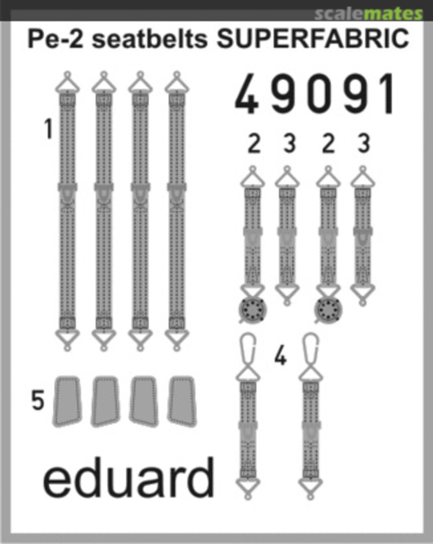 Boxart Pe-2 seatbelts 49091 Eduard