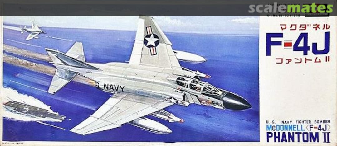 Boxart McDonnell F-4J Phantom II JS-021 Hasegawa