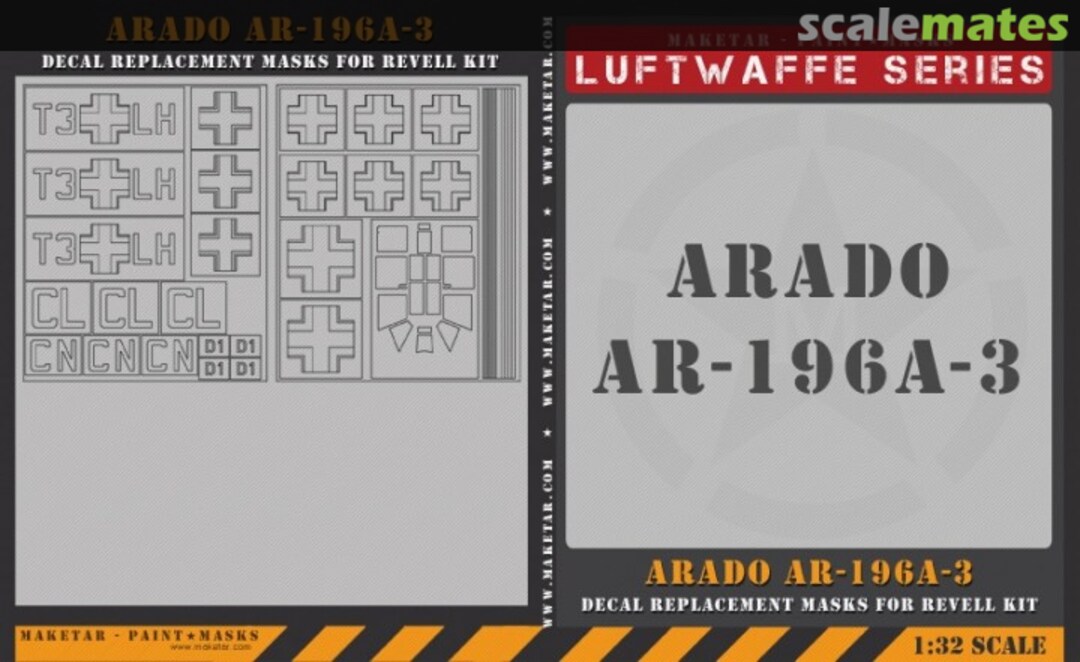 Boxart Arado Ar-196A-3 masks MM32046K Maketar