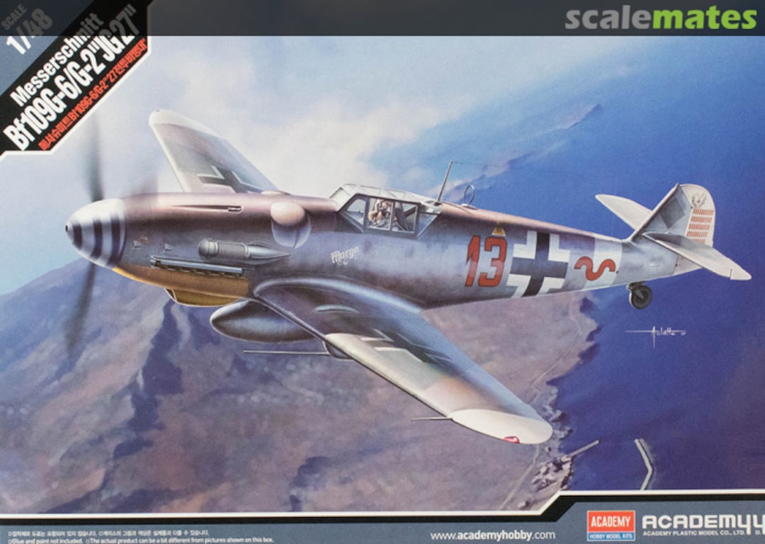 Boxart Messerschmitt Bf109G-6/G-2 "JG27" 12321 Academy