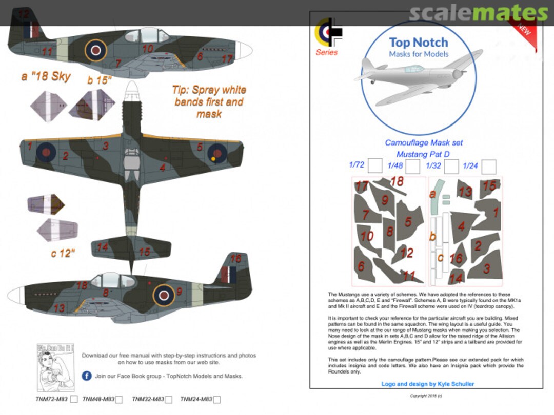 Boxart Mustang Pattern D Camo TMN24-M83 TopNotch