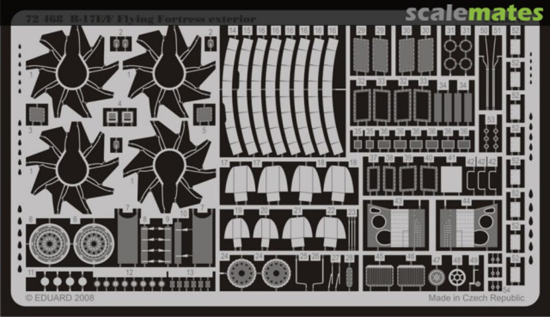 Boxart B-17E/F exterior 72468 Eduard