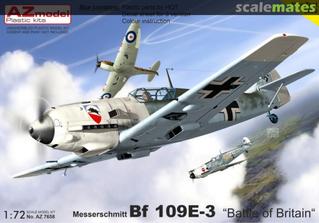 Boxart Messerschmitt Bf 109E-3 AZ7658 AZmodel