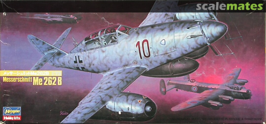 Boxart Messerschmitt Me 262 B 852 Hasegawa