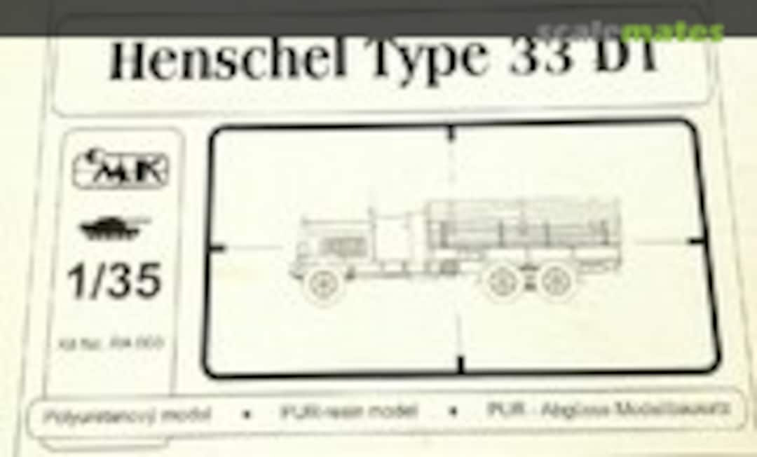 1:35 Henschel Type 33 D1 (CMK RA003)