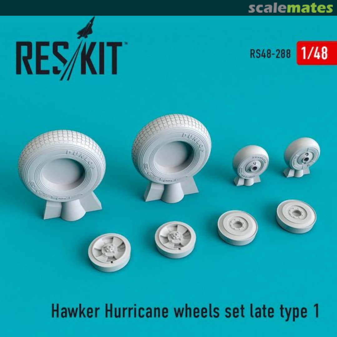 Boxart Hawker Hurricane - wheels set late (type 1) RS48-0288 ResKit