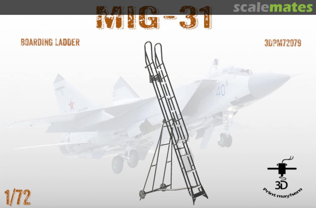 Boxart Mig-31 Boarding Ladder 3DPM72079 3D Print Mayhem