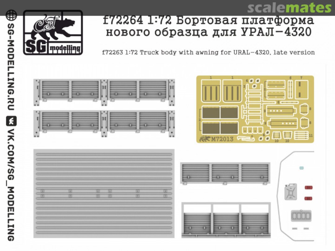 Contents New Model Flatbed Truck Body for URAL-4320 K72002 SG-MODELLING