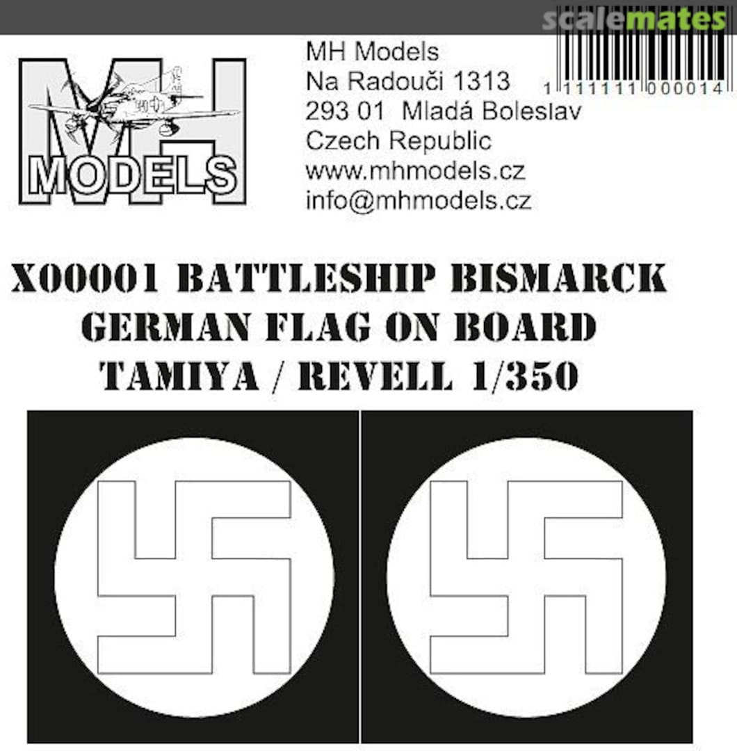 Boxart Battleship Bismarck - German Flag on Board X00001 MH Models