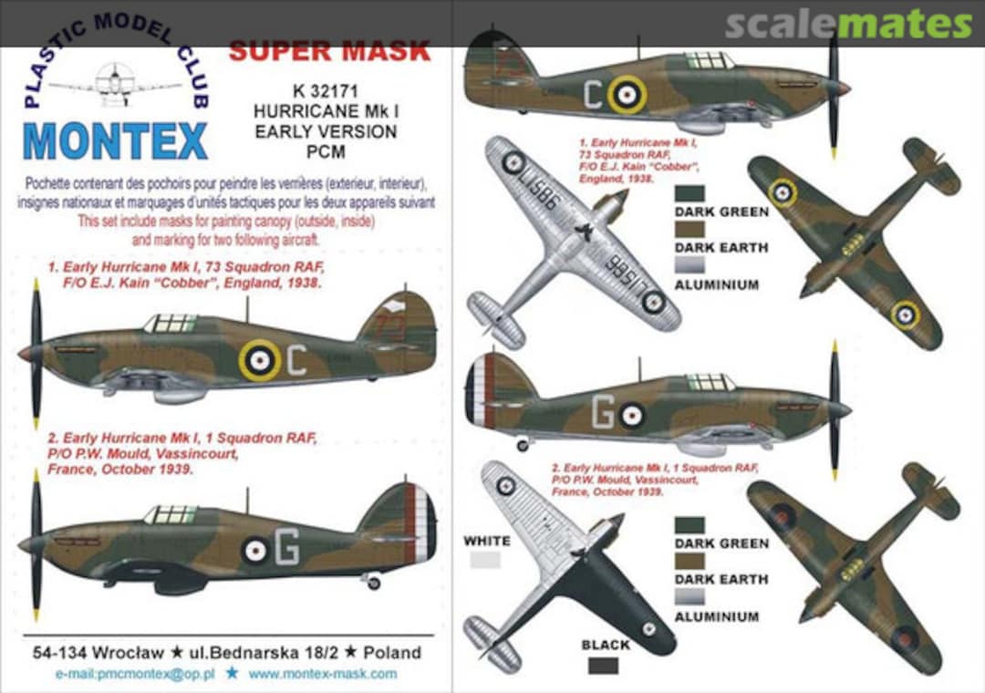 Boxart Hawker Hurricane Mk.I K32171 Montex