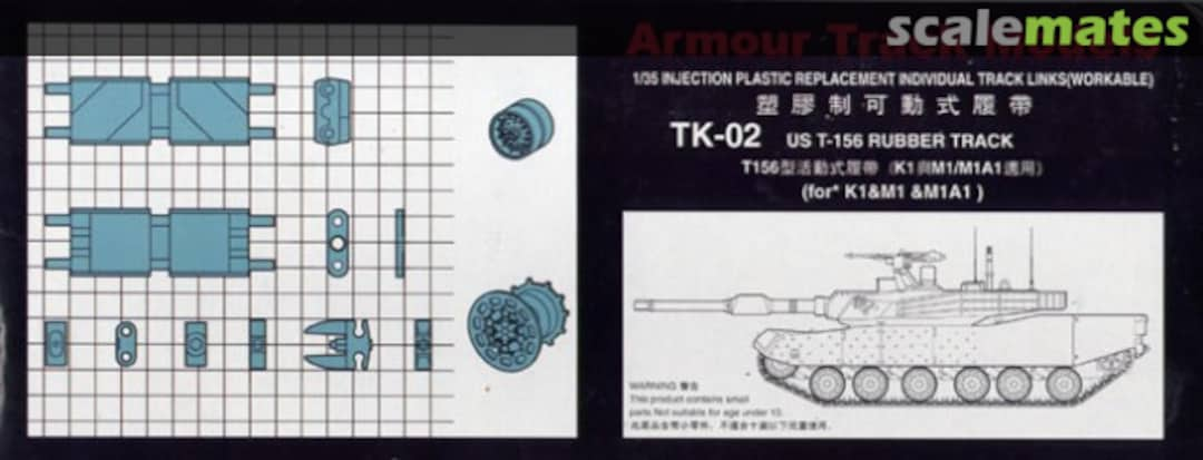 Boxart US T-156 Rubber Track TK-02 Armour Track Models