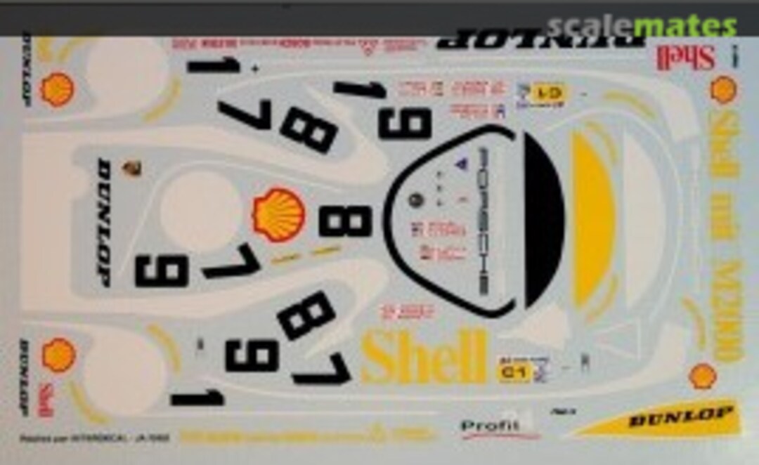 Boxart Decals Porsche 962 Shell Dunlop P24Dec11 Profil 24