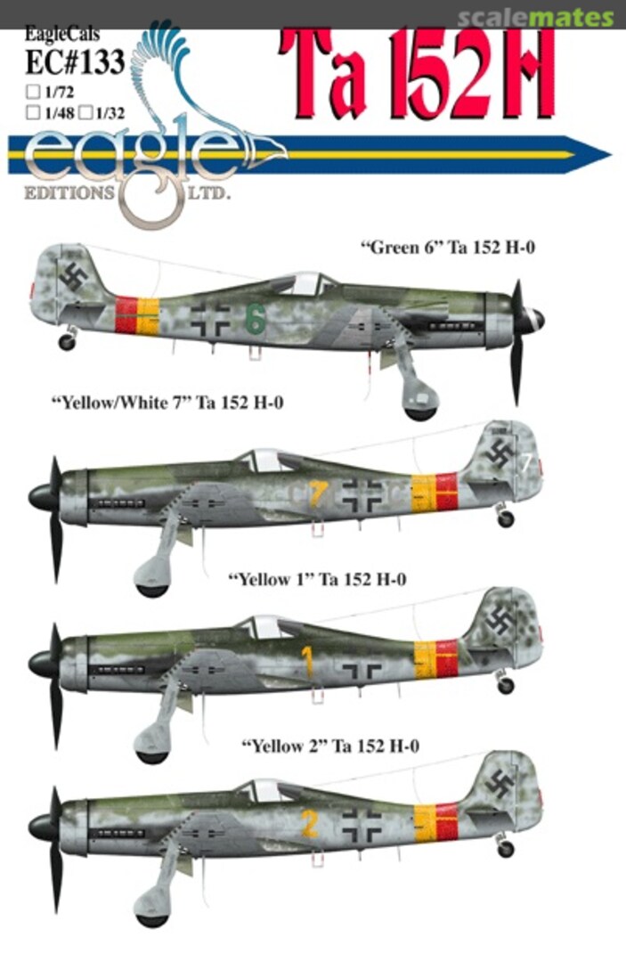 Boxart Ta 152H EagleCals EC72-133 Eagle Editions