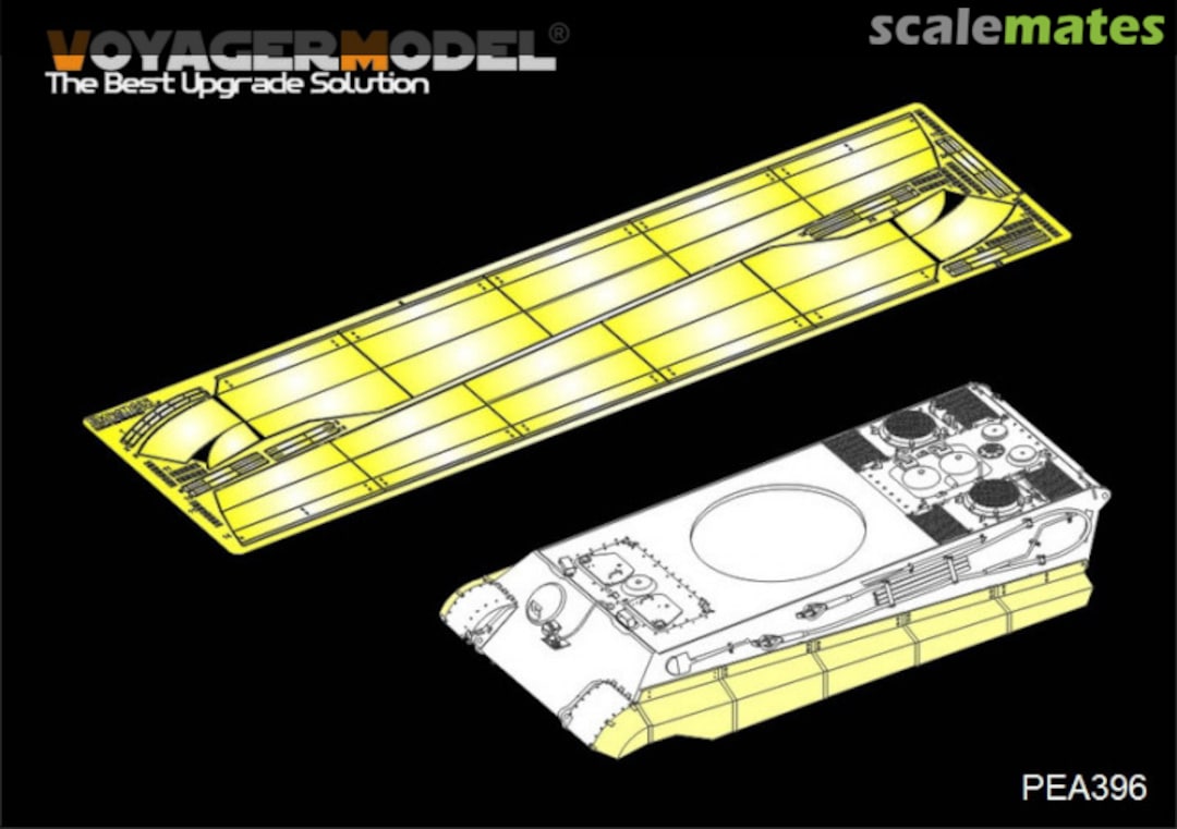 Boxart German King Tiger Schuerzen PEA396 Voyager Model