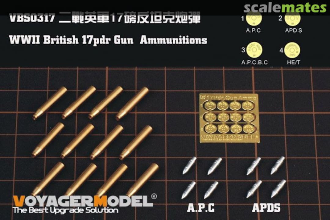 Boxart 17pdr Gun Ammunition VBS0317 Voyager Model