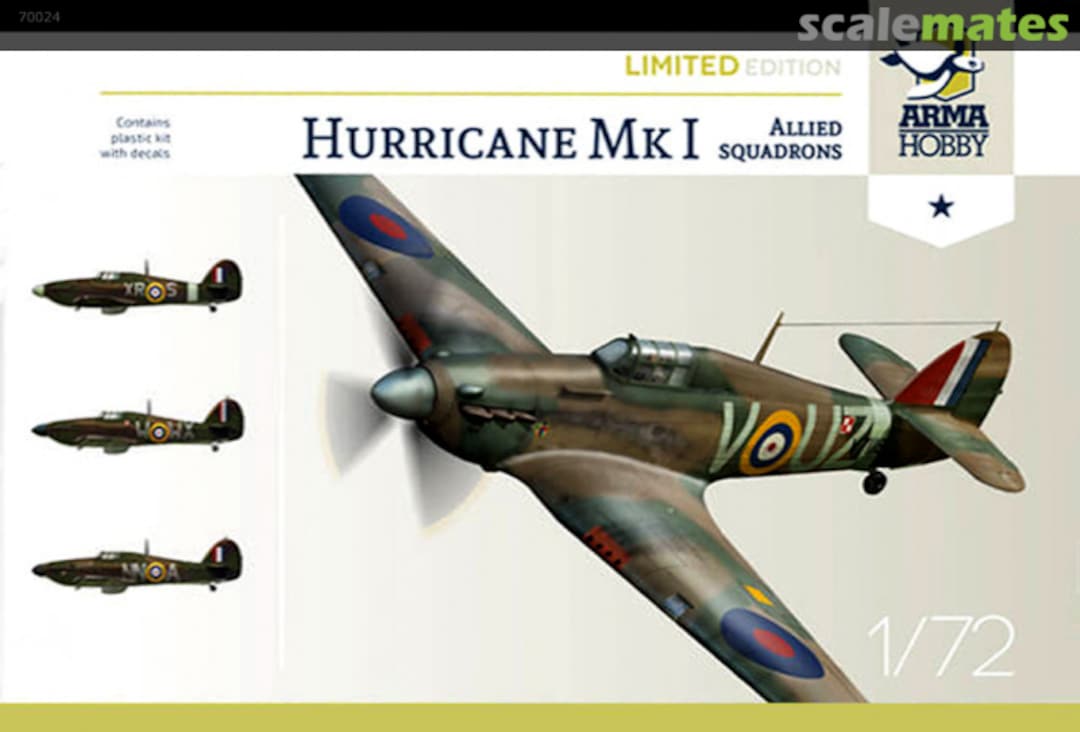 Boxart Hurricane Mk I 70024 Arma Hobby