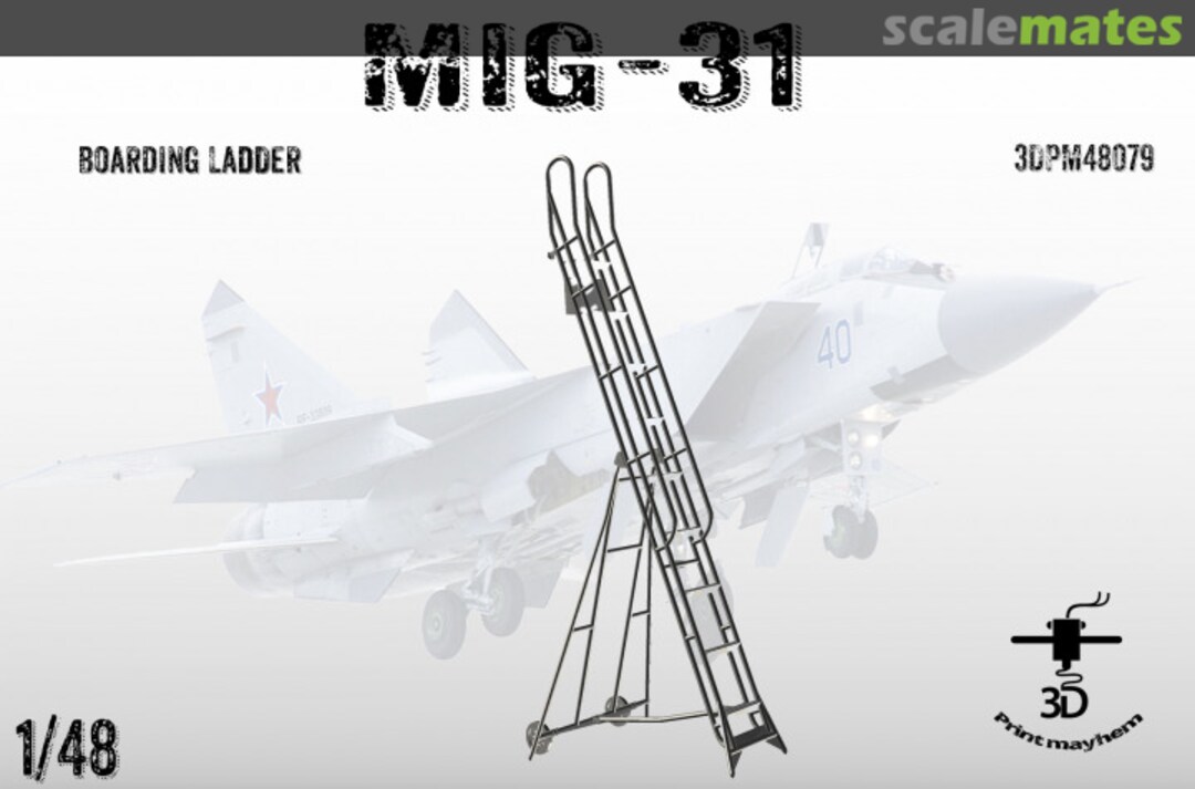 Boxart Mig-31 Boarding Ladder 3DPM48079 3D Print Mayhem