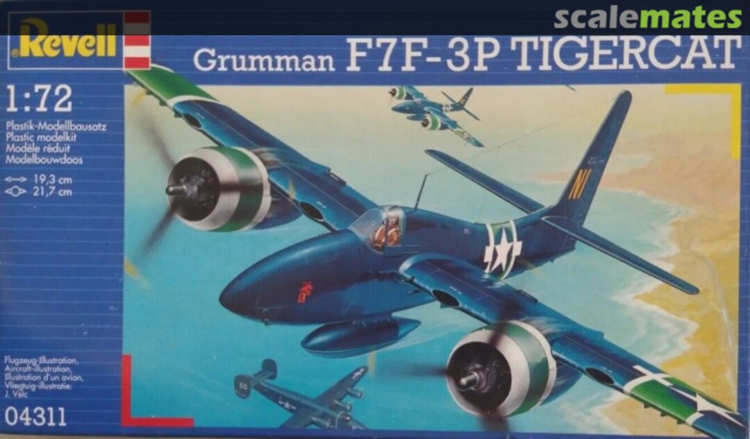 Boxart Grumman F7F-3P Tigercat 04311 Revell