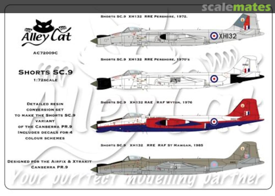 Boxart Short SC.9 (Conversion for Canberra PR.9) AC72009C Alley Cat