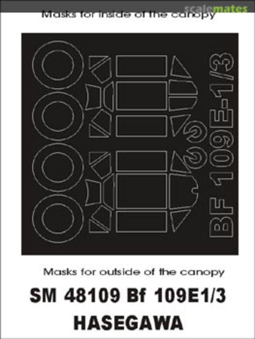 Boxart Bf 109E-3 SM48109 Montex