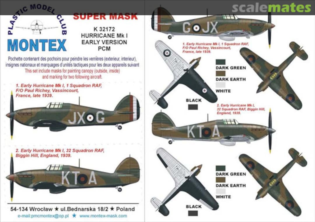 Boxart Hawker Hurricane Mk.I K32172 Montex