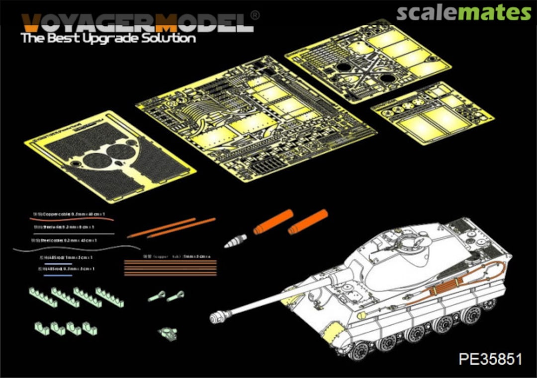 Boxart King Tiger (Porsche Tiger) PE35851 Voyager Model