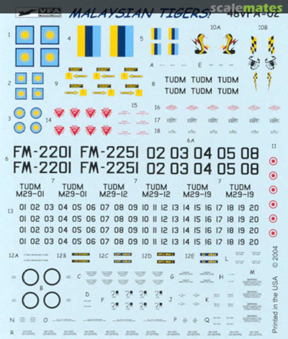 Boxart Malaysian Tigers 48VFA-02 VFA Production