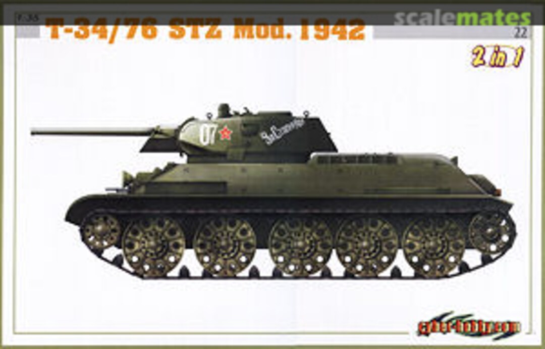 Boxart T-34/76 Model 1942 (2 in 1) 6388 Cyber Hobby