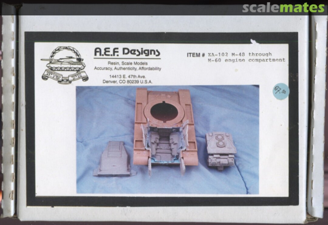 Boxart M-48 through M-60 engine compartment KA-102 A.E.F. Designs