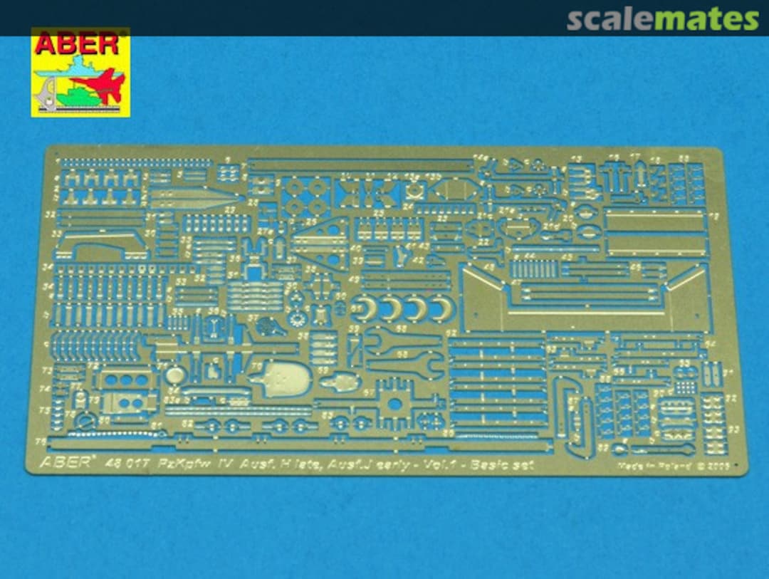Contents Pz.Kpfw. IV, Ausf. H (Late)/J (Early) - Vol.1 - Basic Set 48017 Aber