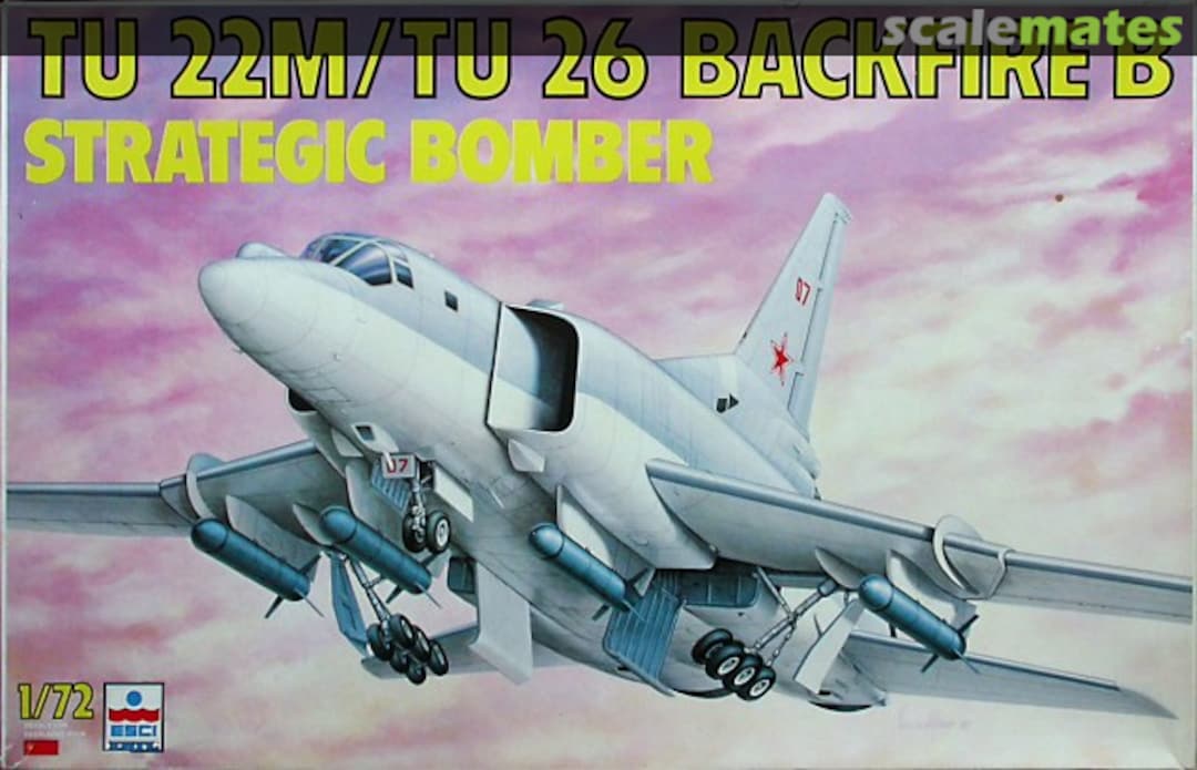 Boxart Tupolev TU-22M/TU-26 Backfire B 9070 ESCI/ERTL