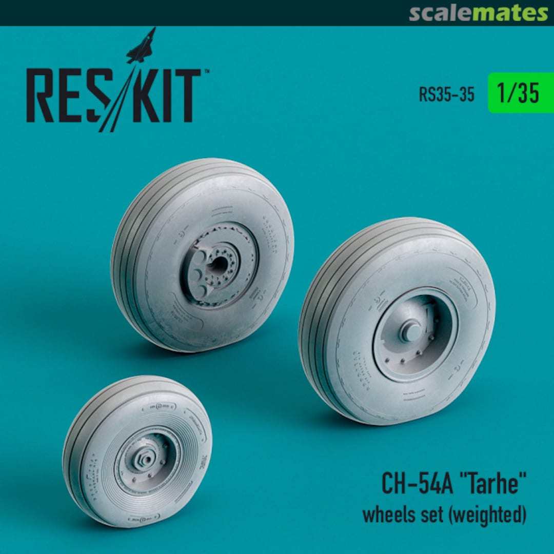 Boxart CH-54A "Tarhe" Weighted Wheels Set RS35-0035 ResKit