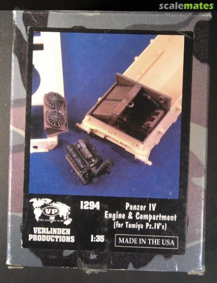 Boxart Panzer IV Engine & Compartment 1294 Verlinden Productions