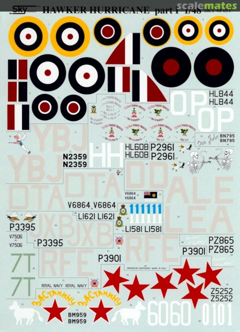 Boxart Hawker Hurricane Pt. 1 48-051 Sky Models