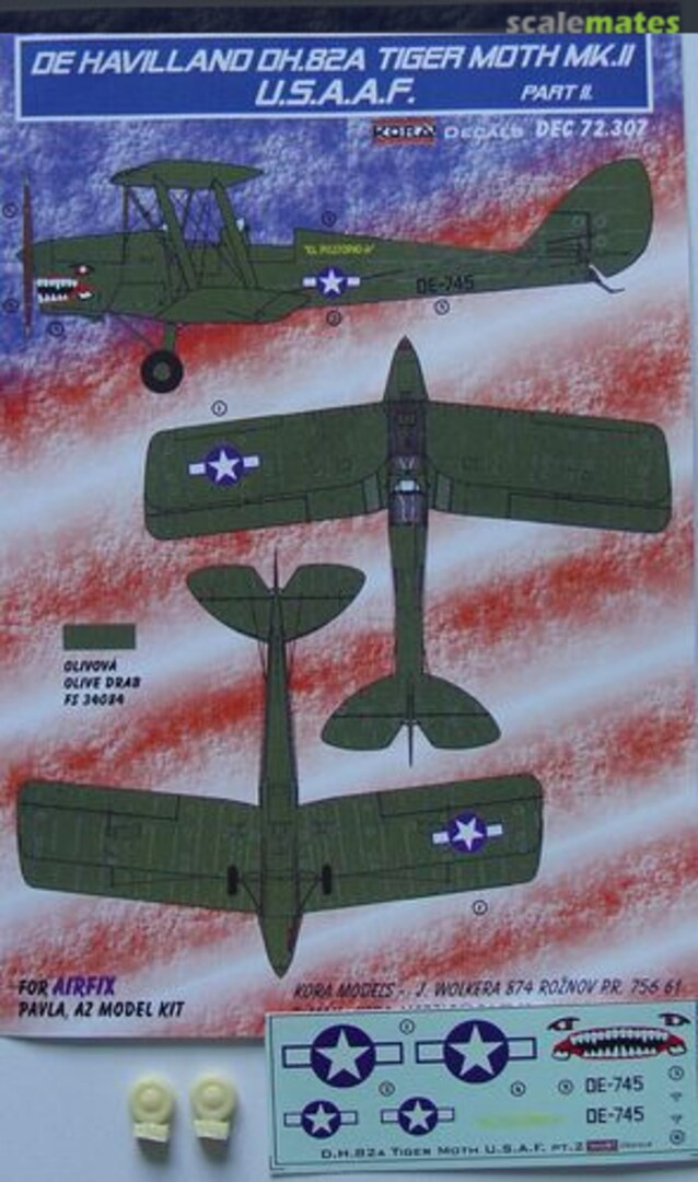 Boxart De Havilland DH.82A Tiger Moth DEC72307 Kora Models