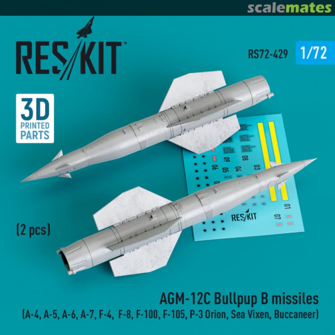 Boxart AGM-12C Bullpup B missiles (2 pcs) RS72-0429 ResKit