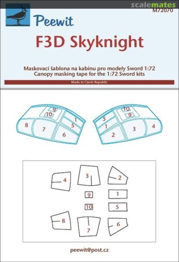 Boxart Douglas F3D Skyknight M72070 Peewit