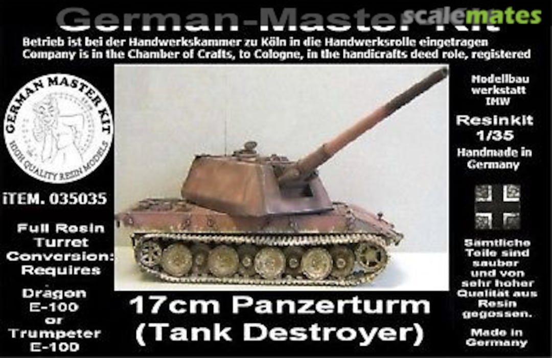 Boxart 17cm Panzerturm "Tank Destroyer" 035035 German Master Kit