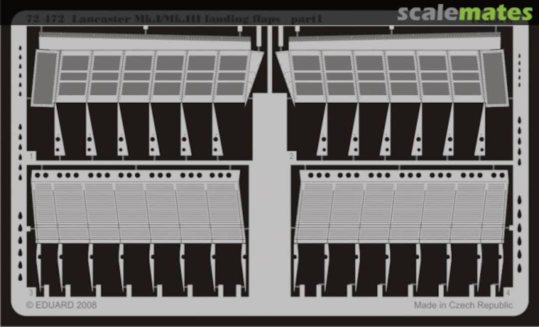 Boxart Lancaster Mk.I/Mk.II landing flaps 72472 Eduard
