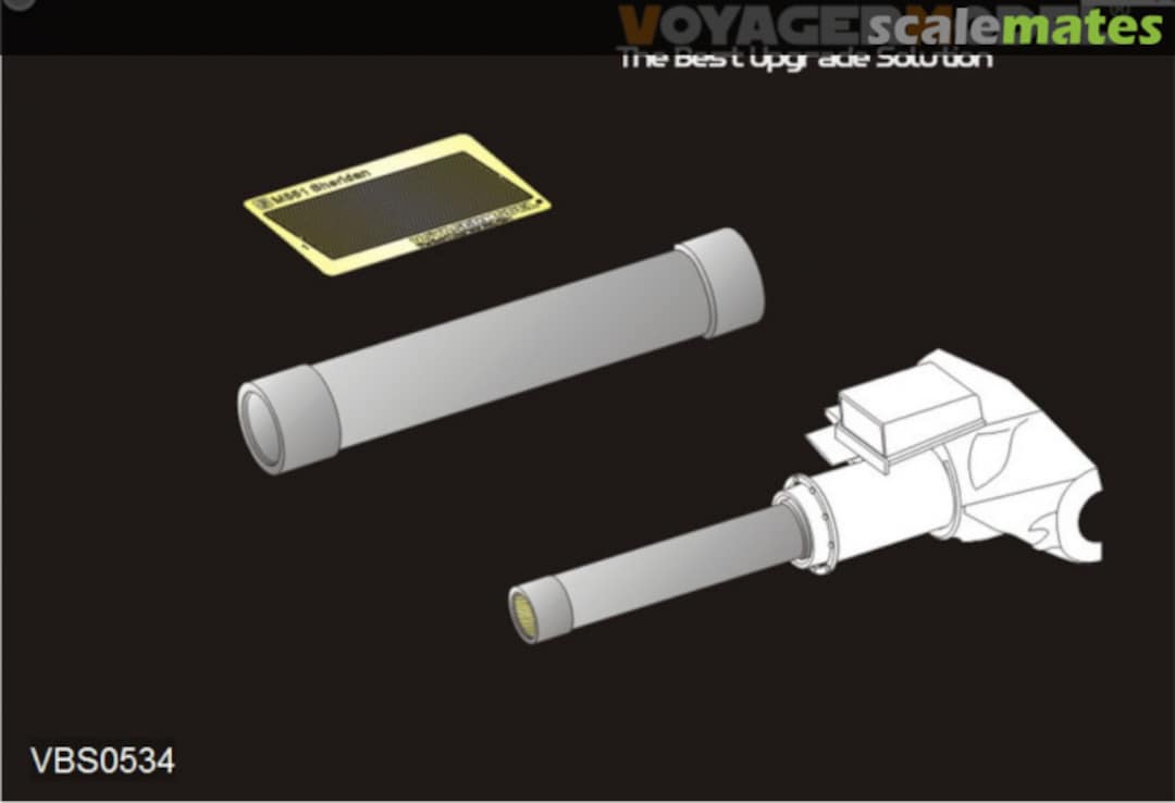 Boxart Modern US Army M551 Sheridan L/17.5 M81 152mm Gun Barrel Late Version VBS0534 Voyager Model