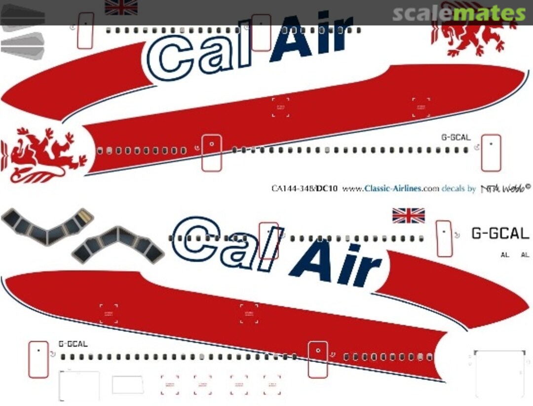 Boxart Cal Air DC10 CA144-348 Classic Airlines